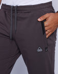 close-up of big and tall lounge pants showing soft fabric and front pocket details