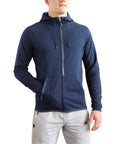 SCR men's athletic-casual Hoodie Navy