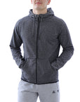 SCR men's athletic-casual Hoodie Heather Gray