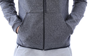 SCR men's athletic-casual Hoodie Heather Gray