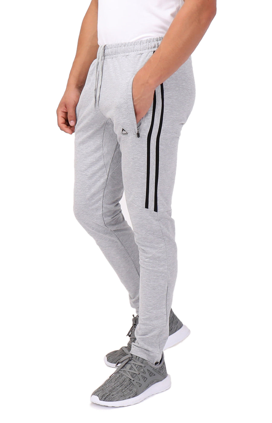 Men's Scrunched Bungee Drawstring Jogger Sports Workout Track Pants  TR547-V1A