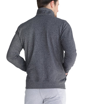 zip up sweatshirt: "Black zip-up sweatshirt with front pockets