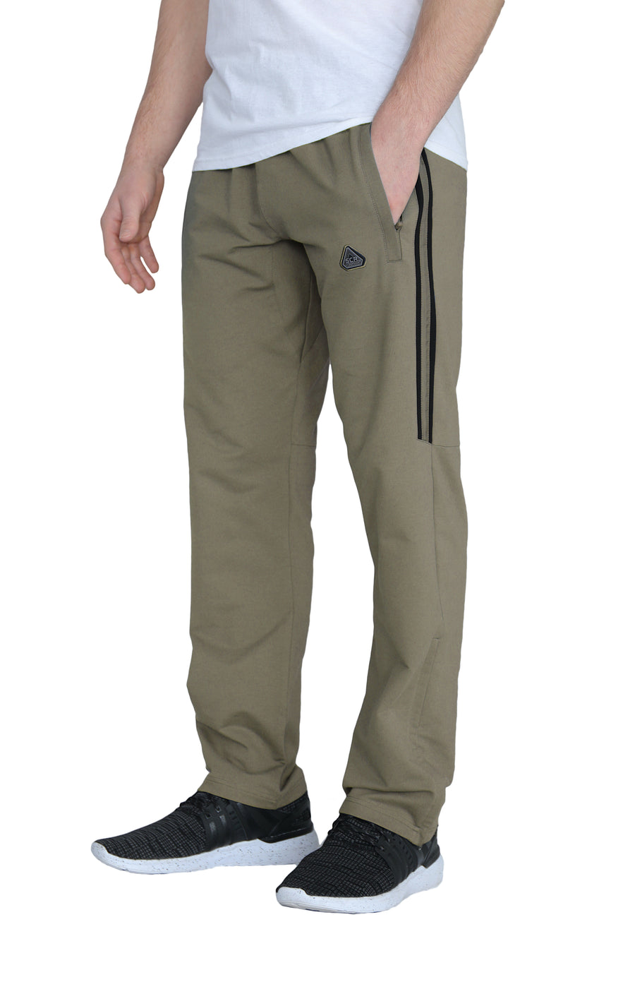SCR SPORTSWEAR Men's Workout Activewear Pants Athletic Sweatpants Long  Inseam 30L 32L 34L 36L 38L (34W X 34L, Light Grey Heather-K434)