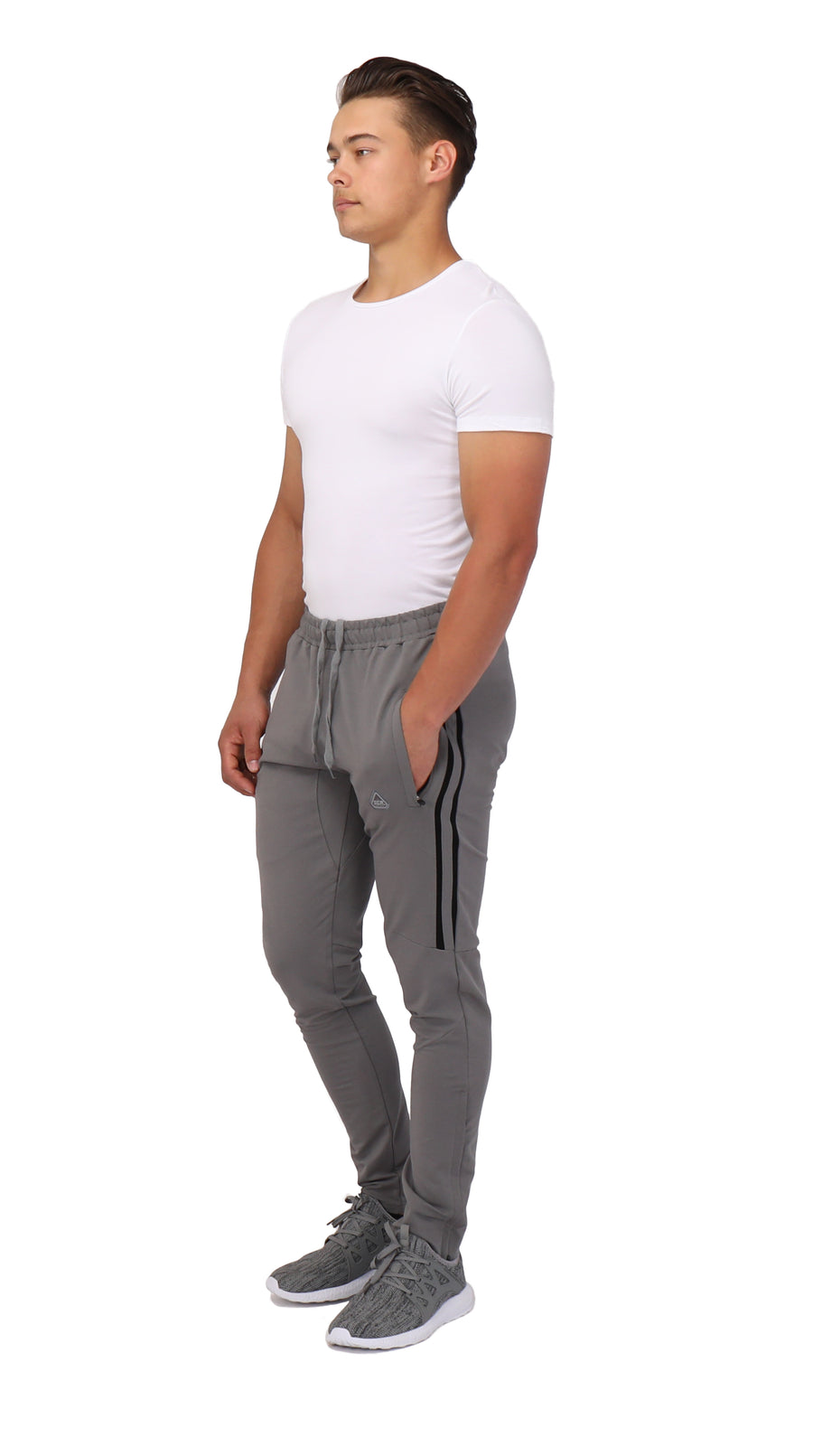 SCR Sportswear Men's sweatpants-Straight [434,SLIM Tall, 6'2-6'11] Large(33-35Waist) / 34 / Light Grey Heather | SCR Sportswear