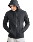 SCR men's athletic-casual Hoodie Black