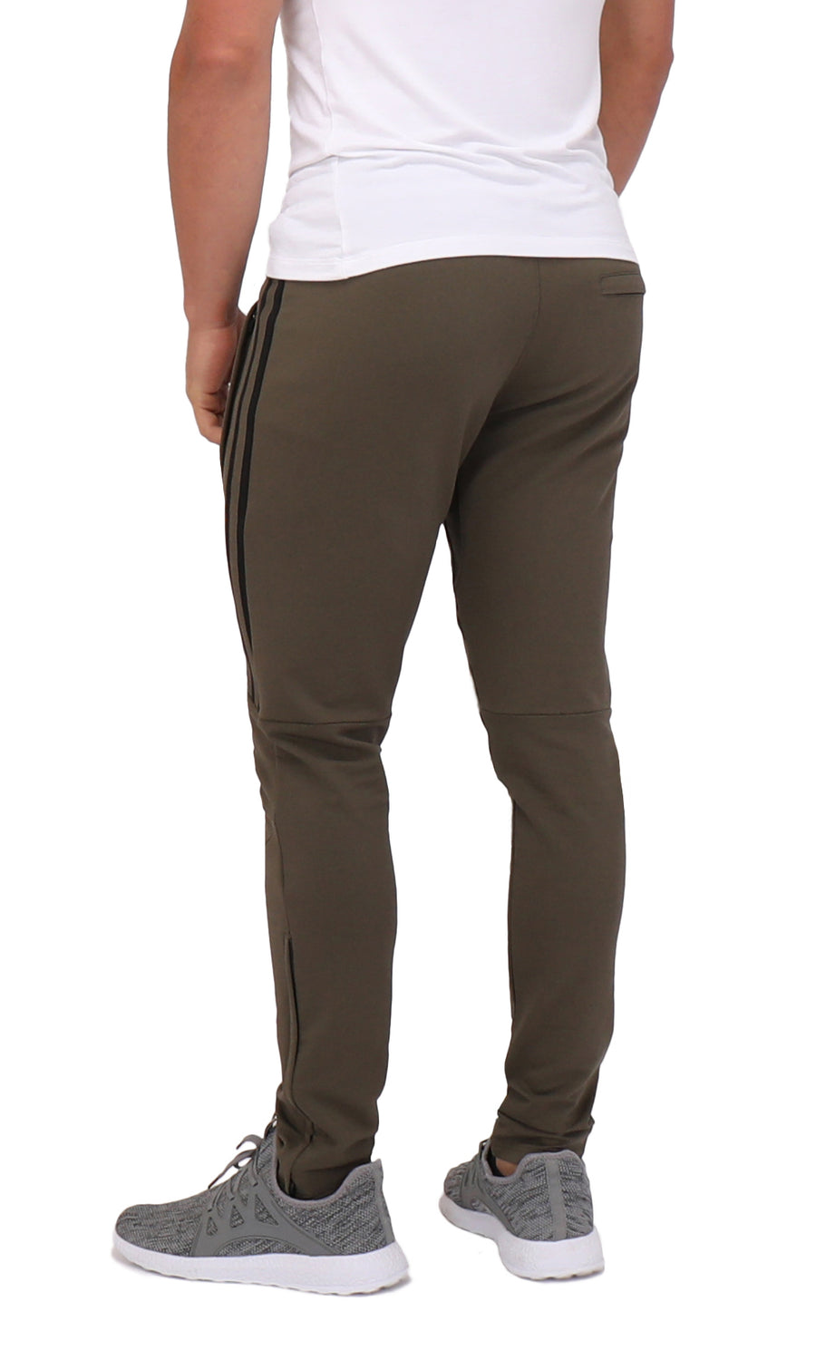 SCR SPORTSWEAR 33/36 Inseam Men's Striped Jogger Pants Cuffed Sweatpants  Training Workout Pants Slim Tall Long