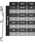 Snow pants size chart