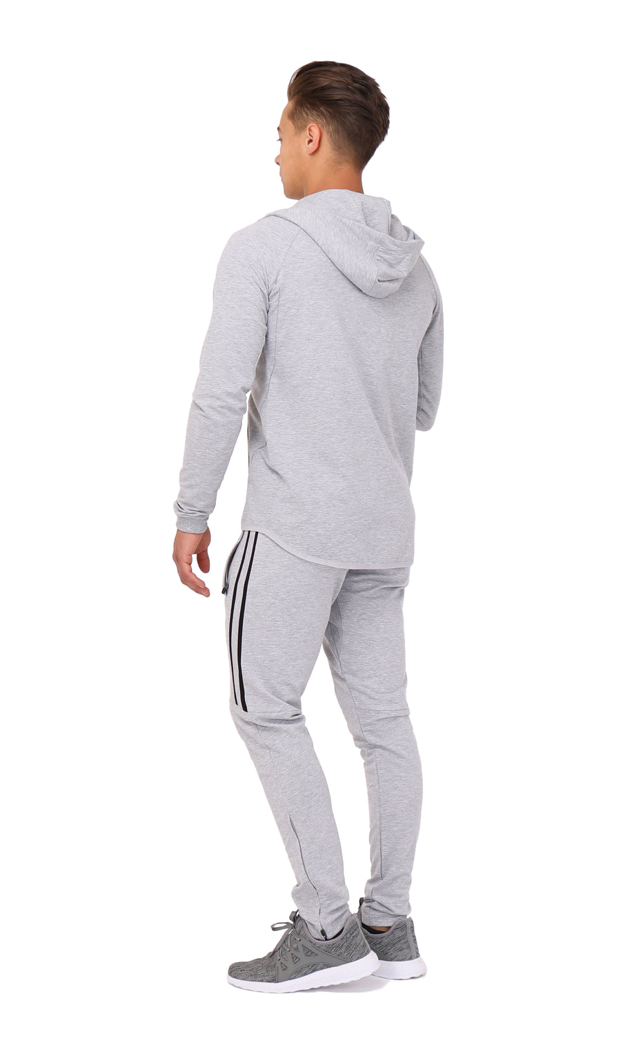 "SCR Sportswear premium joggers in Light Grey Heather, perfect for your active lifestyle and workouts"